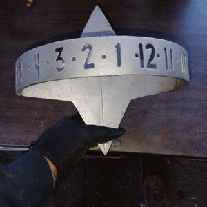 Silver Metal Star Wall Clock